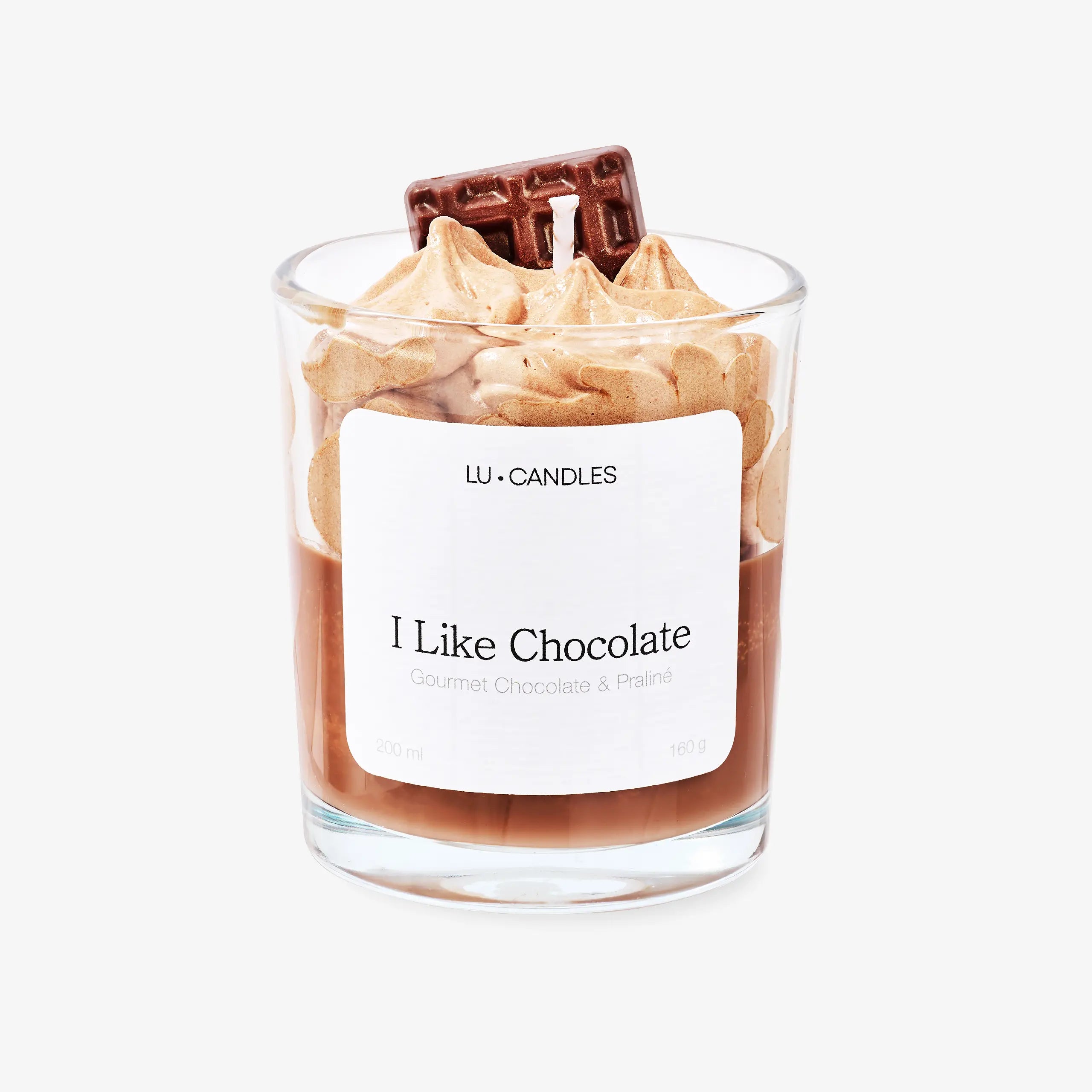 I Like Chocolate - Vela Decorada